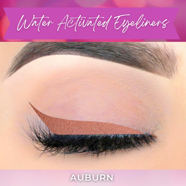 AUBURN Eyeliner with Applicator Brush- Water Activated Eyeliner- Vegan Friendly, Cruelty Free