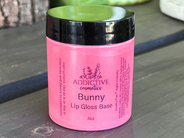 BUNNY Ultimate Color Lipgloss Base- Wholesale- Pre-made Lipgloss- Lipgloss Making Kit- Vegan Friendly, Cruelty Free