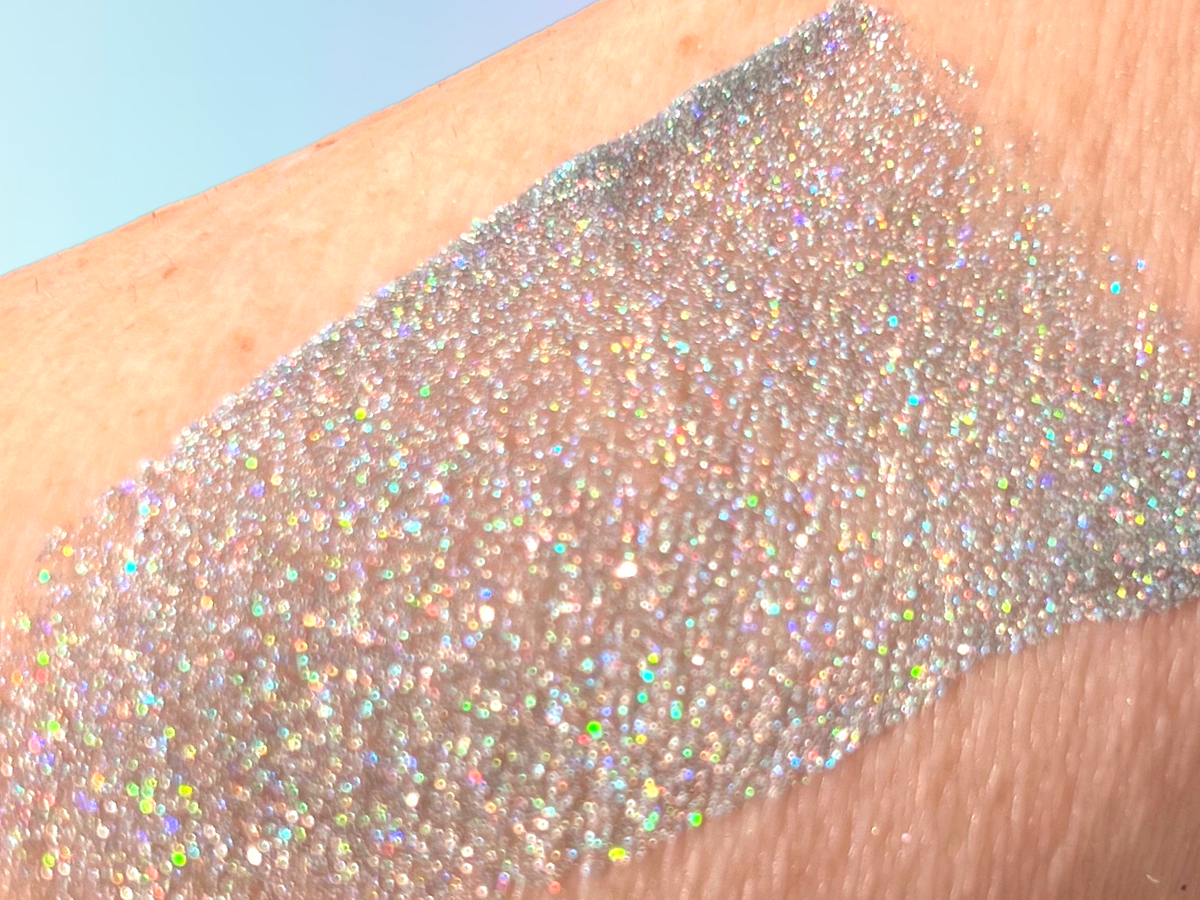 Holographic Silver Biodegradable Glitter