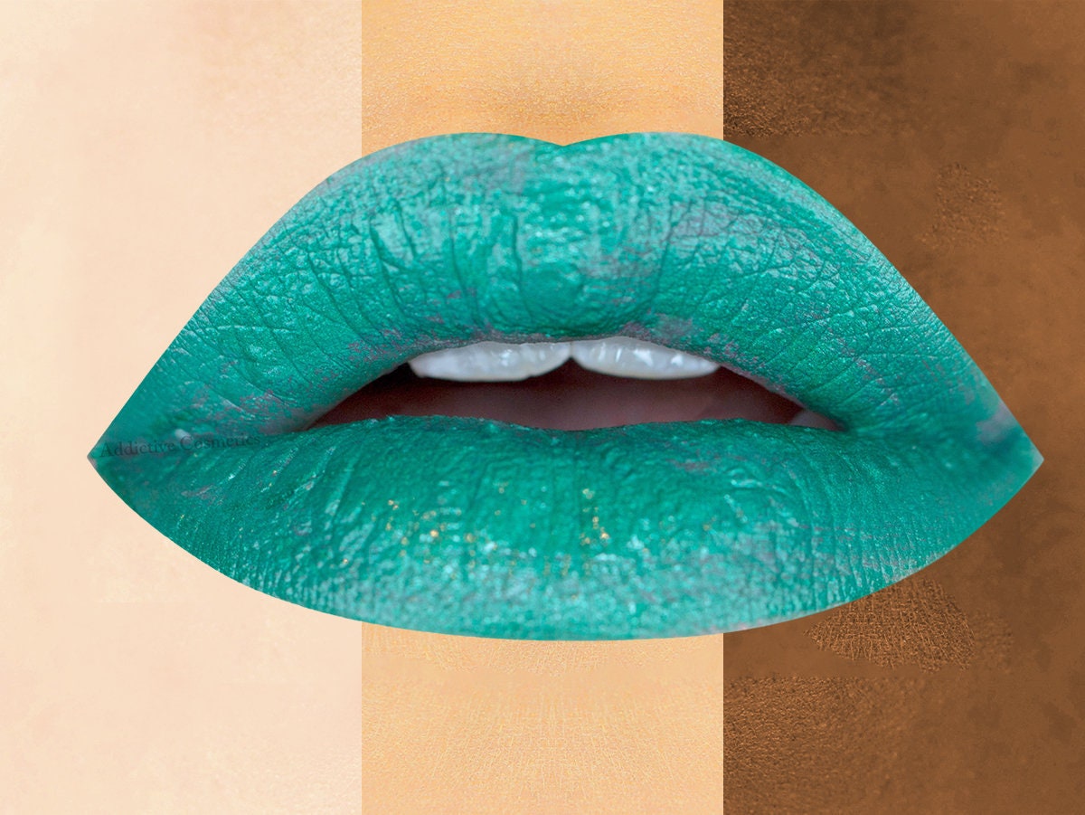 Teal sale green lipstick